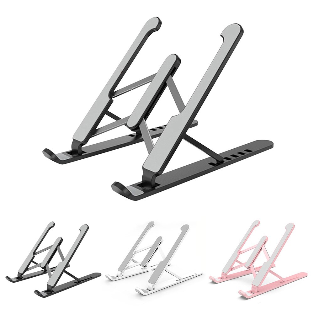 VODOOL Adjustable Foldable Laptop Holder Stand Support 7 Gears Height Portable Notebook PC Cooling Bracket for 15.6 inch laptop