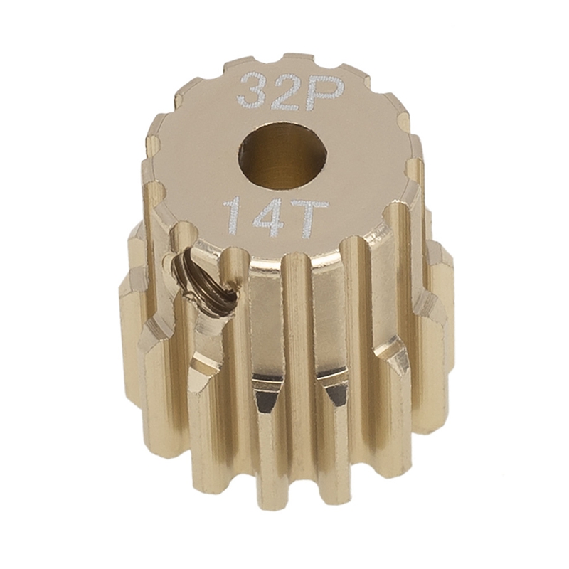 32P M0.8 3.175Mm Aluminium Metalen Pinion Motor Gear Voor 1/10 1/8 Rc Model Auto Motor: 14T