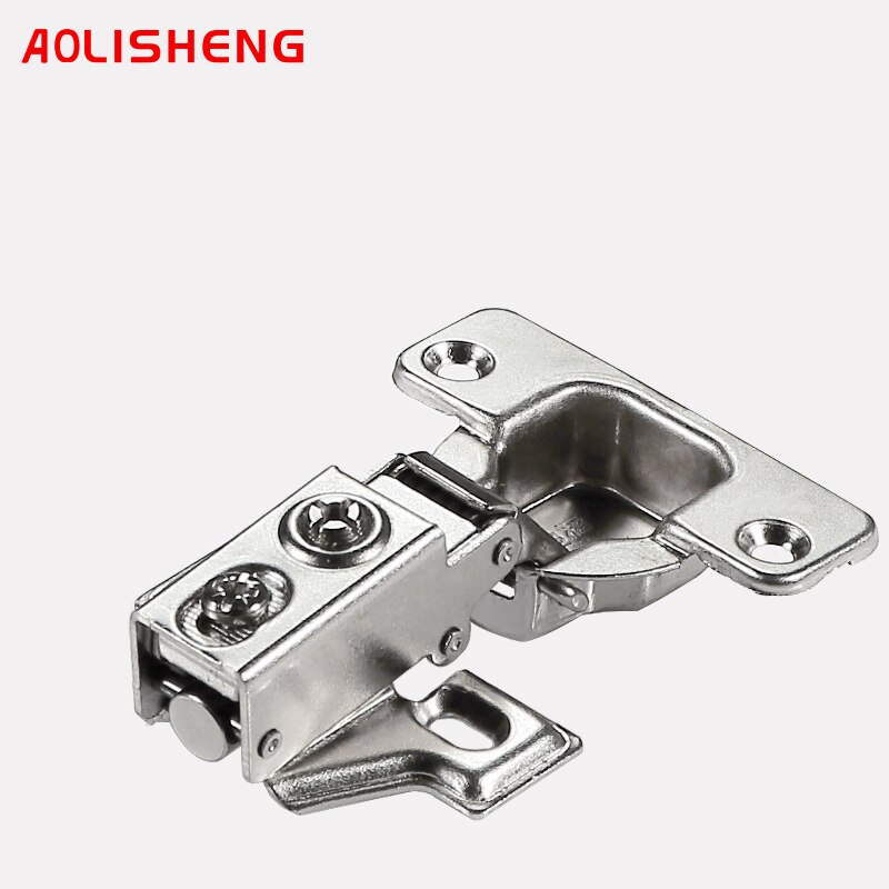 AOLISHENG 40MM Cup American Short Arm Damping Hydraulic Buffer Hinges, Furniture Small Shoe Cabinets Wardrobe Door Hinge: 35mm-big bend
