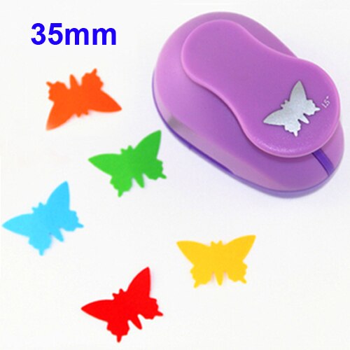 35mm freeship circle punch Embossing device paper cutter crafts scrapbook kid child craft tool hole punches cortador de papel: butterfly