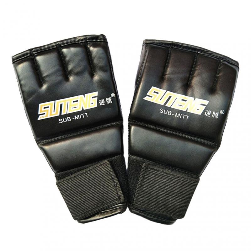 Split-finger boxing gloves punching bag, half-finger open glove, palm breathable five-finger leather split finger: 01