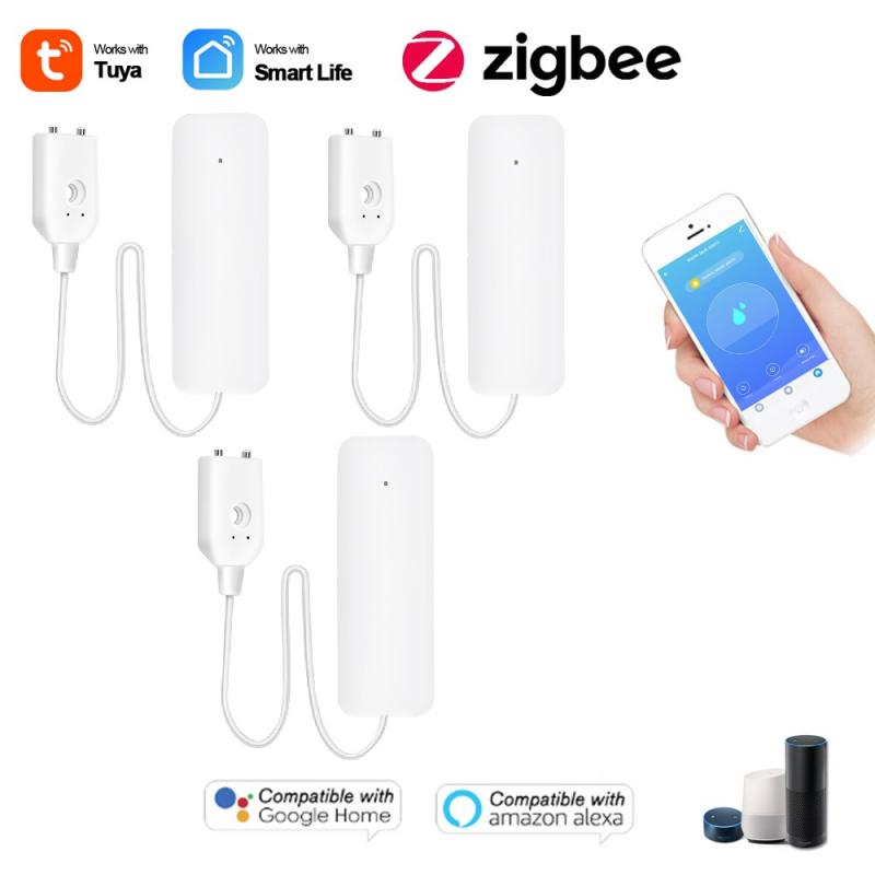Tuya Zigbee Waterlek Sensor Detector Flood Alert Overloop Alarmsysteem Onafhankelijke Water Lekkage Alarm Smart Leven App: 03