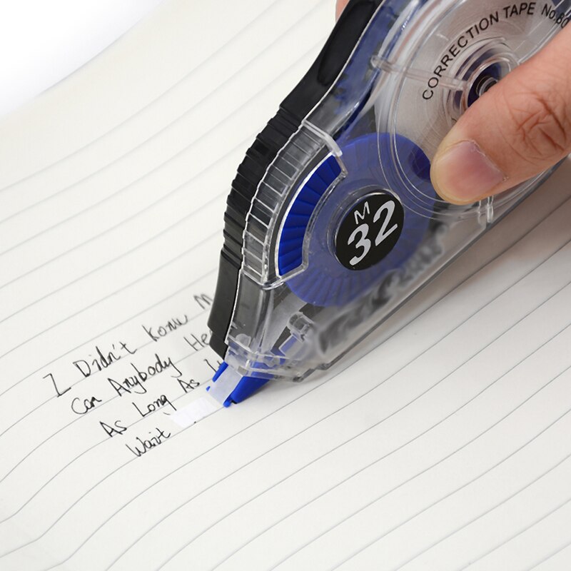 School Correct Tools Real Fita Corretiva Papeleria Stationery Correction Tape Roller 32m Long White Sticker Study Office