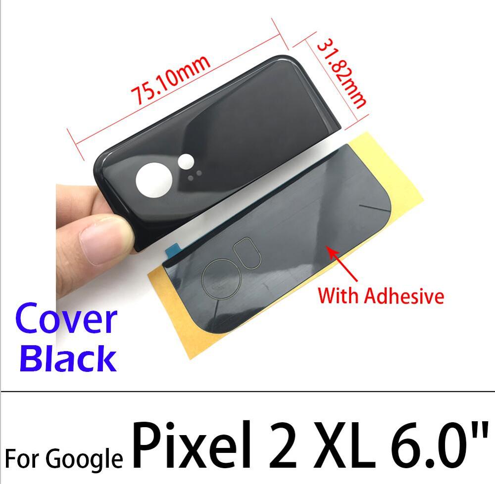 Rear Back Rear Camera Glass Lens Cover For Google Pixel XL / Pixel 2 XL / Pixel 3 XL 5.0" 5.5 " Camera Lens With Sticker: Pixel 2XL BlackCover
