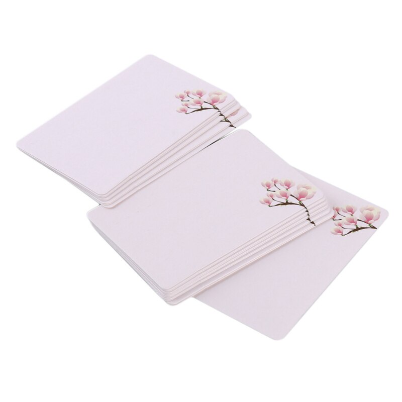 Printed Flower Blank Cards Diy Multi-Function Note Message Card Postcards Word Card For Sketch Small Fresh Cute Blank Cards