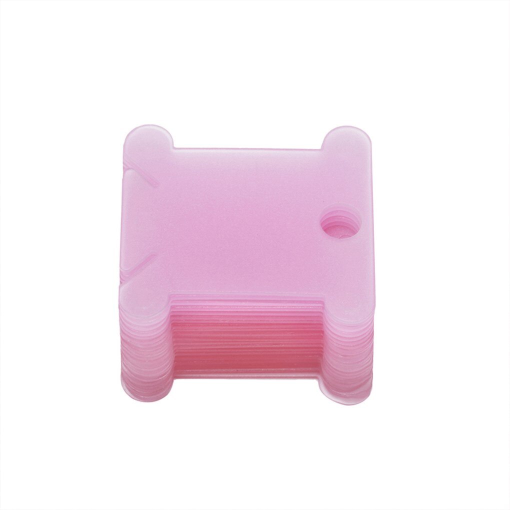 120PCS Embroidery Thread Holder Floss Craft Bobbin Cross Stitch Storage Holder Plastic Sewing Thread Board Card Thread Organizer: pink / 120PCS