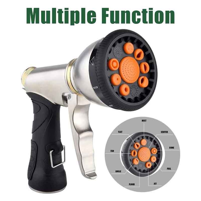 Hose Nozzle Hose Sprayer Heavy Hose Nozzle with 9 Adjustable Modes Garden Hose Nozzle