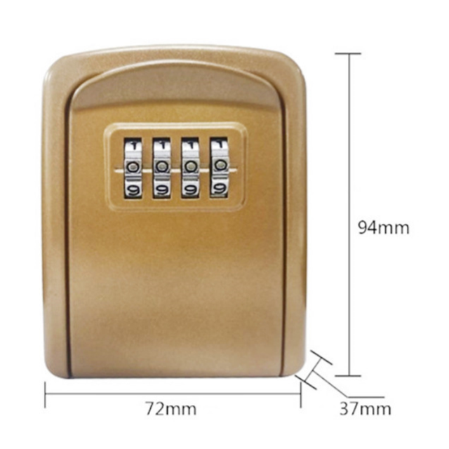 Mini Aluminium Alloy Wall Mounted Key Storage Secret Box Organizer Holder Password Master Lock No Key Home Security Equipment: Style 8