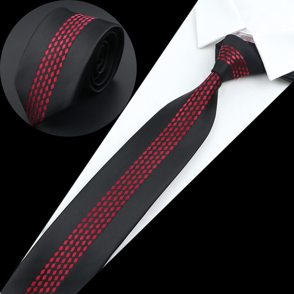 Nuova cravatta di lusso moda uomo cravatta in tessuto jacquard magro sottile 6 cm rosso marrone floreale cravatta festa banchetto camicia accessorio regalo: Grigio