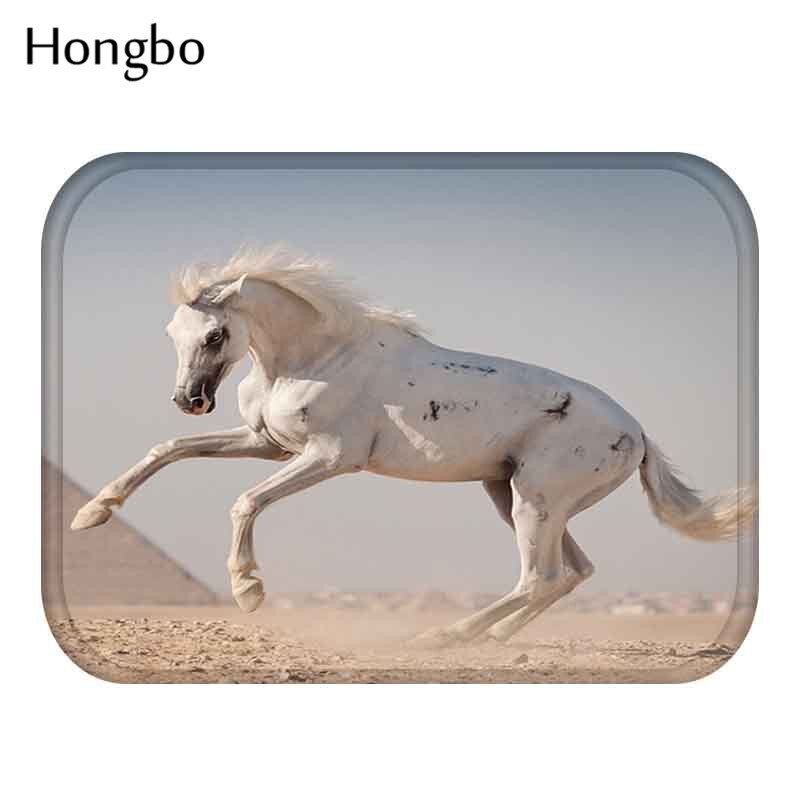Hongbo-tyylinen majesteettiset hevosprinttimatot liukumattomat lattiamattot ulkomatot kirkkaat etuoven matot: 1