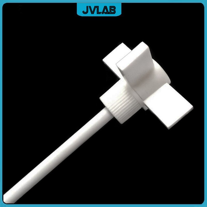 Straight Stirrer PTFE Paddle Stirrer Use For Low Viscosity Media At Medium & High Speeds Mixing Shaft Length 370mm PTFE Coated