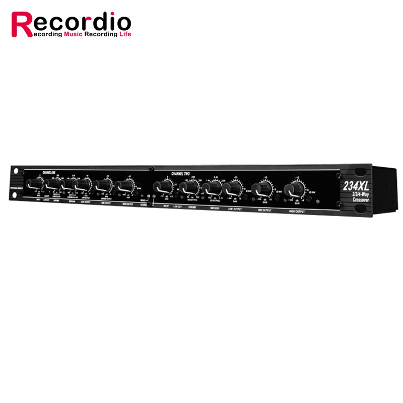 GAX-234XL Sound Peripheral Equipments Stereo 2/3 Way, Mono 4-Way 234XL Crossover audio Equalizer with XLR Connector