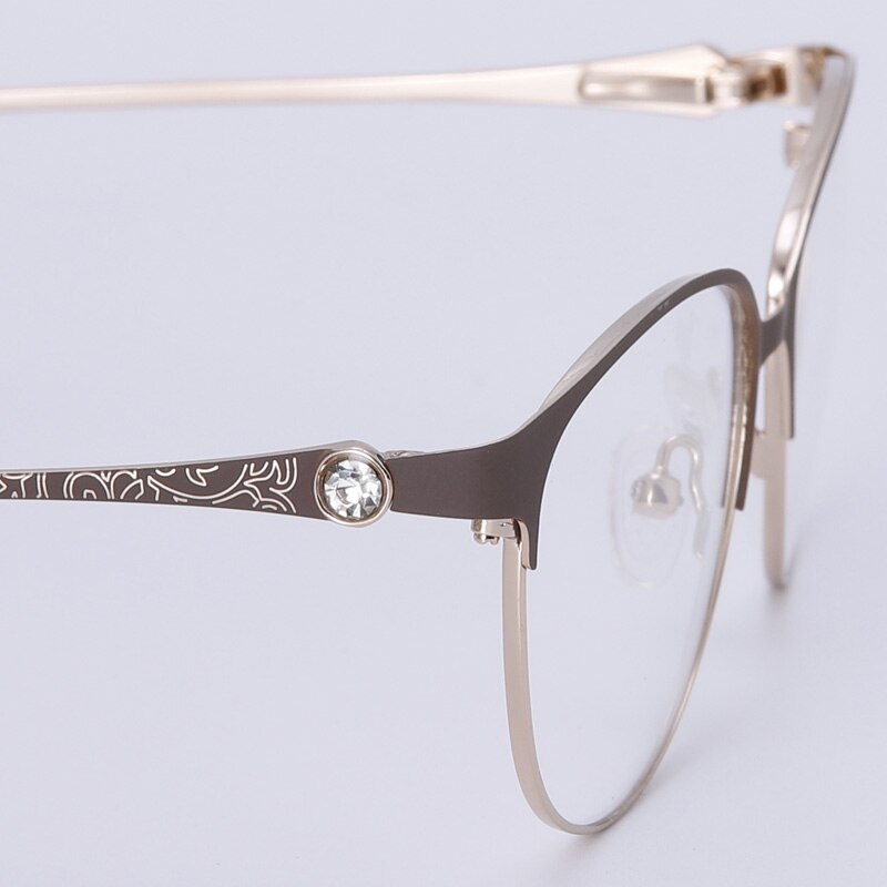 Gafas ópticas de aleación para mujer, anteojos de ojos de gato para miopía pequeña, Marcos para lentes recetados, miopía, hipermetropía, 2022