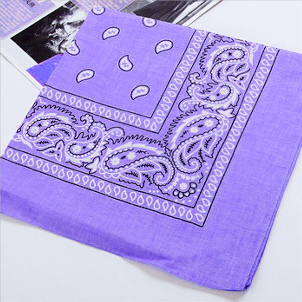 Unisex Hip Hop Black Bandana Headwear Hair Band Neck Scarf Wrist Wraps Square Scarves Print Handkerchief Square Bandana: A-13