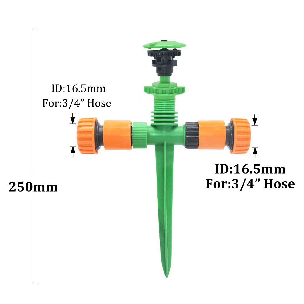 360 Grad automatische rotierende Sprinkler düsen Bauernhof rasen düse für sterben Garten bewässerung: Licht Grau