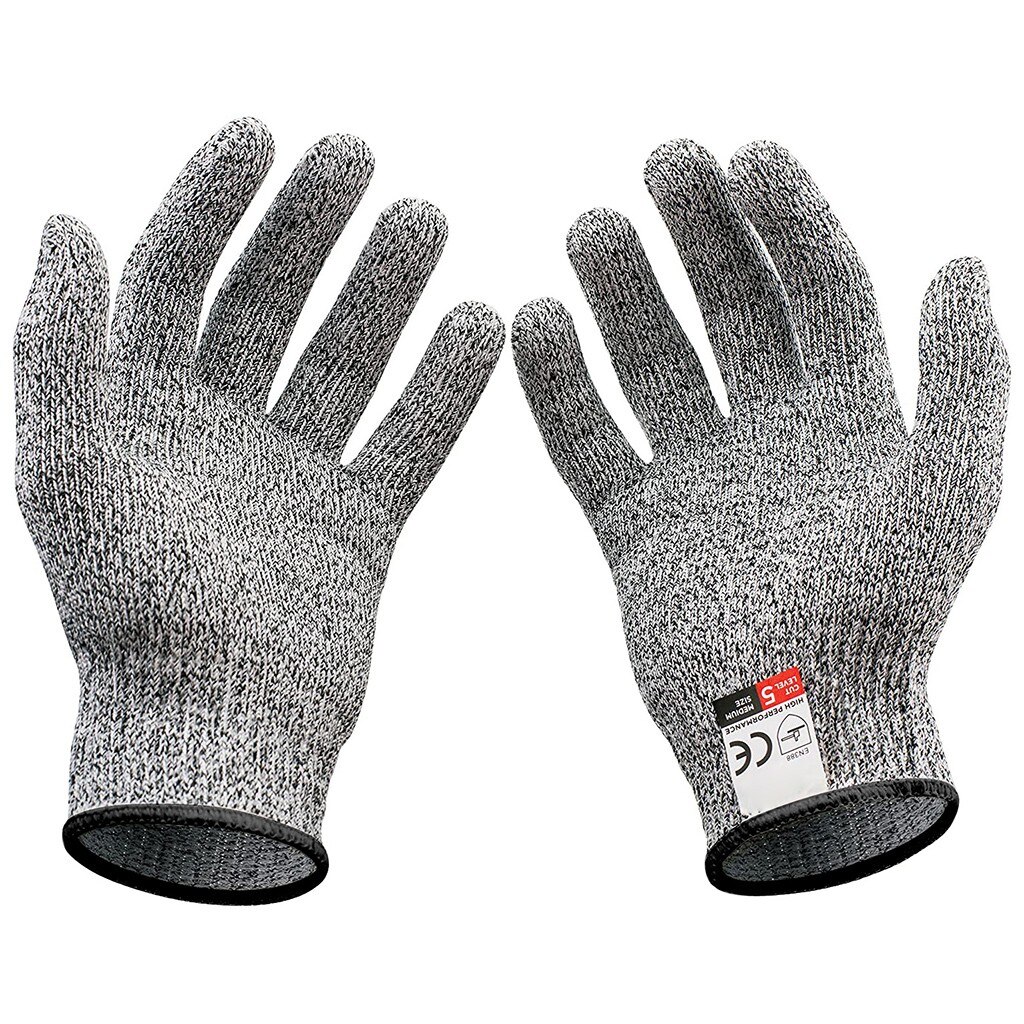 Gants résistants aux coupures gants Anti-coupure de sécurité résistant aux coupures gant de cuisine en acier inoxydable fil métallique # W5