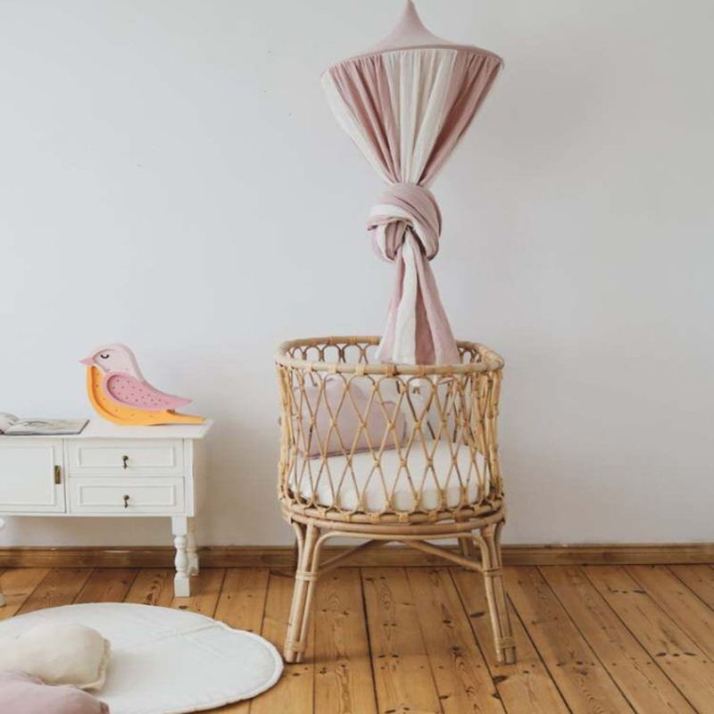 nordico Del bambino di colore Blocco Baldacchino Tenda di Zanzara Maglia cupola Presepe Letto Appeso Copriletto Tenda Della Principessa Biancheria Da Letto per Bambini