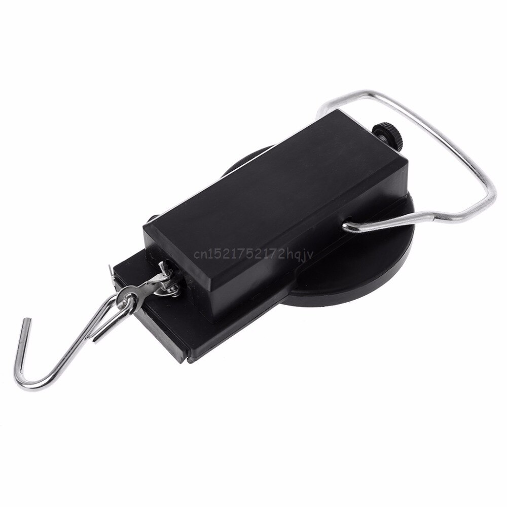 22kg/50lb Portable Hanging Scale Balance Fish Hook Weighing Balance Kitchen With Measuring Tape Measure Fishing Scales My02 19