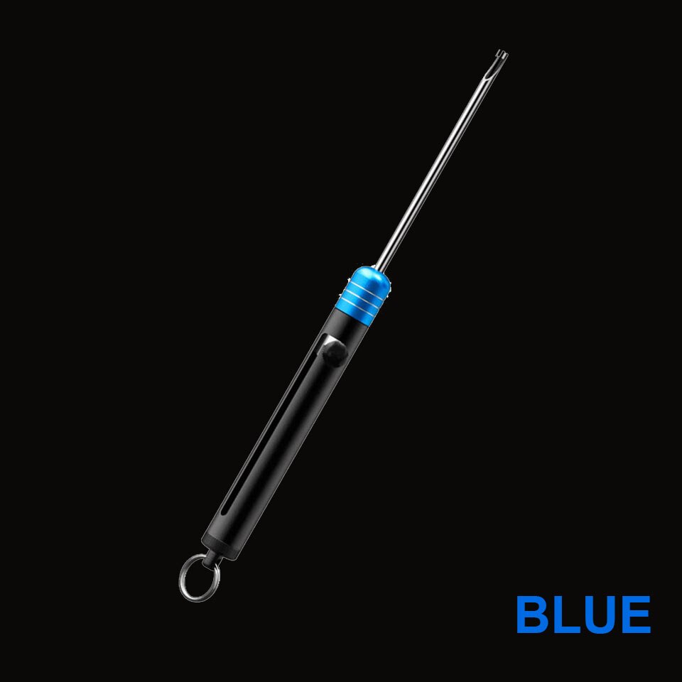 WALK FISH Fishing Hook Remover Stainless Steel Safety Decoupler Extractor Fishhook Disgorger with Aluminum Handle Fishing Tackle: Blue
