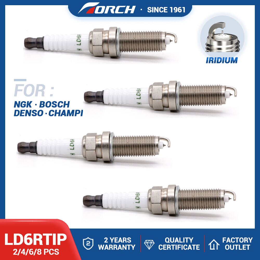Bougie d&#39;allumage en Iridium platine LD6RTIP, pour Denso SC20HR11, pour Toyota Corolla Prius Yaris Matrix RAV4 Nissan Sentra Frontier Mini