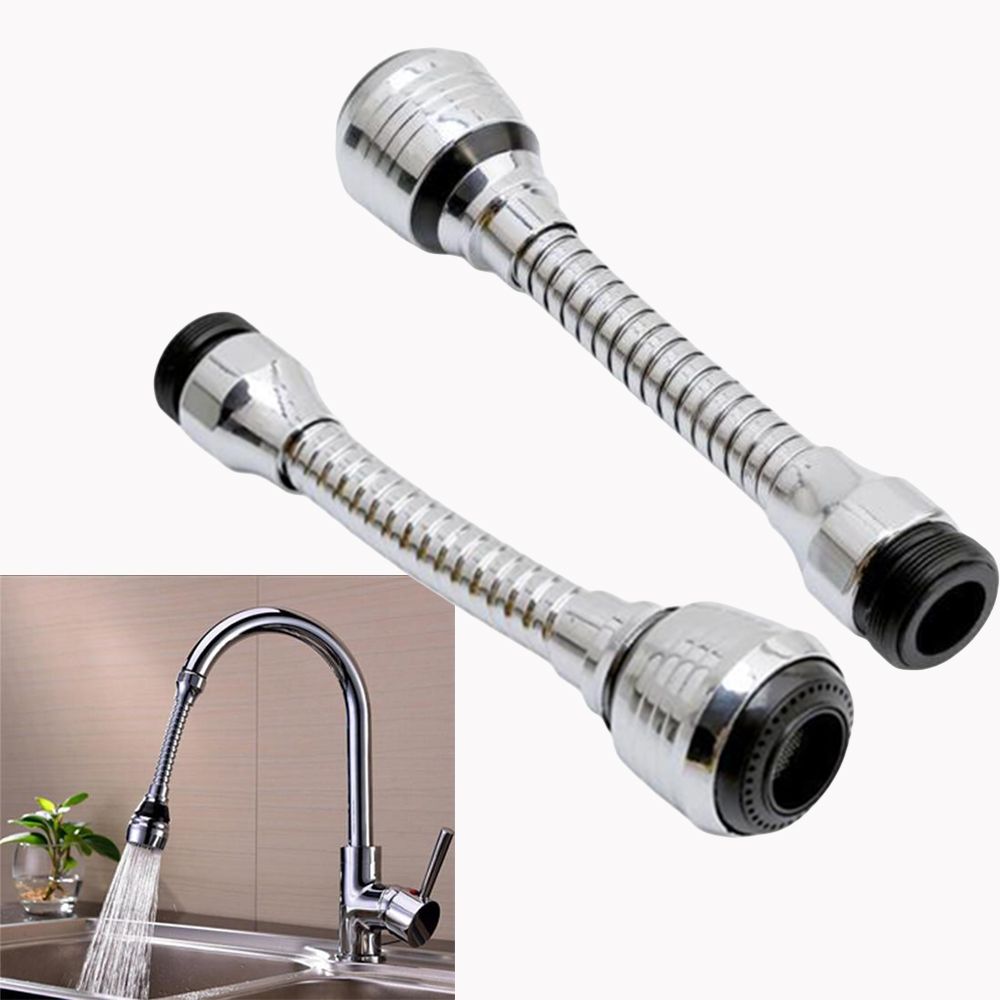 360 Degree Swivel Tap Aerator Sink Mixer Faucet Nozzle Dual Spray ABS Plastic Sprayer Faucet Nozzle Kitchen Tool