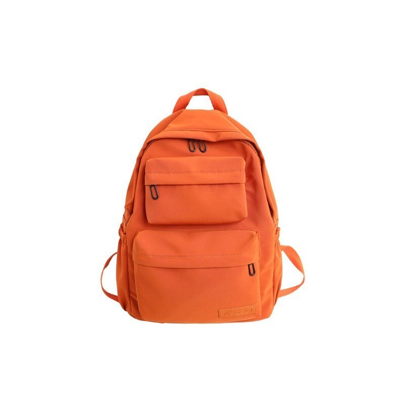 Rugzak Vrouwen Waterdichte Canvas Rugzak Grote Capaciteit Vrouwen Laptop Rugzak School Tieners Meisjes Reizen Mochila Feminina: Oranje