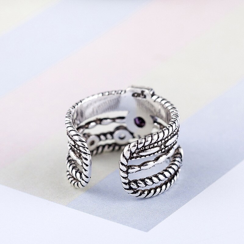 Persoonlijkheid Bohemian Vintage Crystal Kettingen Ringen Voor Vrouwen Mannen Vintage Ringen Gothic Sieraden Valentines