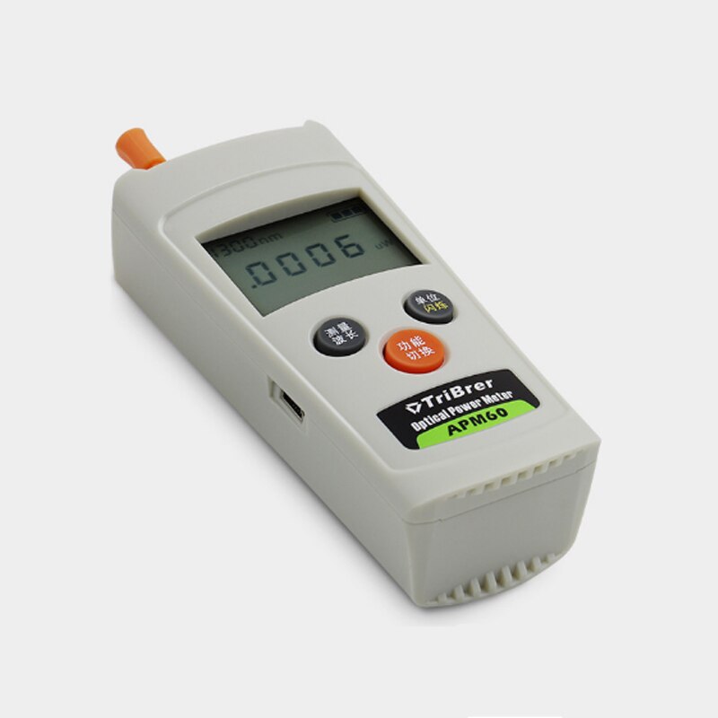 APM60T FTTH Portable Mini Fiber Optic Mini Optical Power Meter Tester Universal Head Simple and Precision LED Fiber Detector