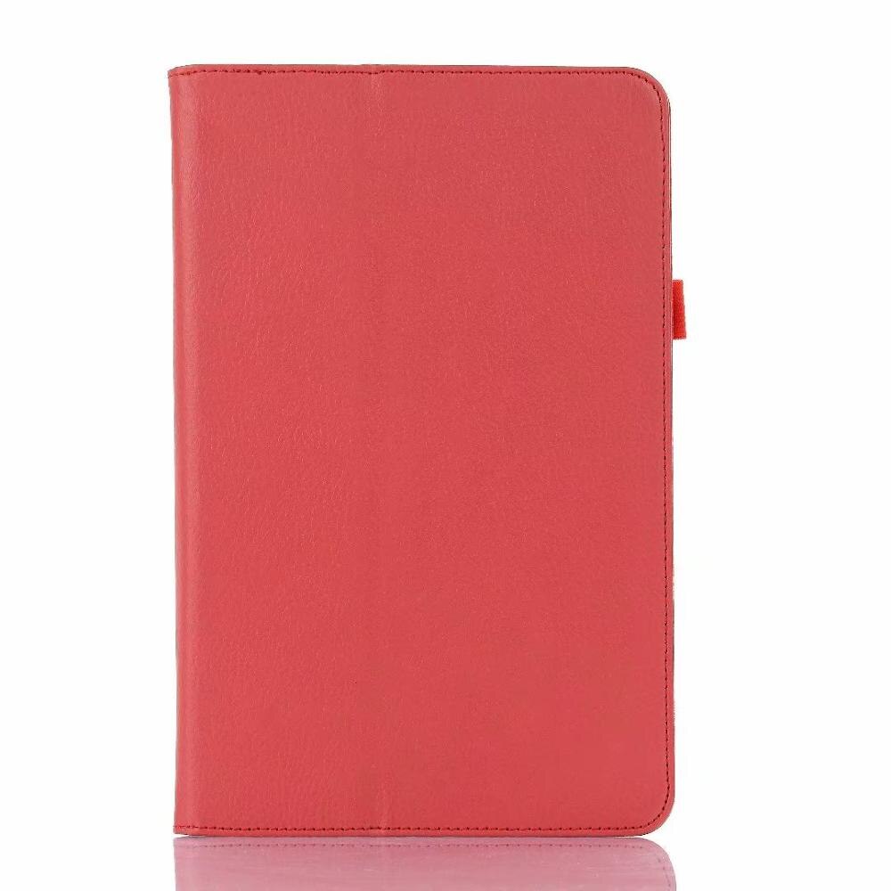 Litchi Pattern PU Leather Case for Samsung Galaxy Tab S5E 10.5 Tablet Cover for Release 10.5 Inch Tab S5E Folio Coque Cases: Red