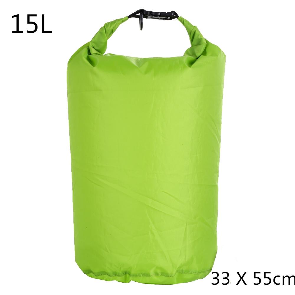 Sport étanche sac à dos sac à dos flottant canotage Rafting sac ultra-léger PVC sac à dos natation sac de rangement voyage Kits 2/15L: 15L Green