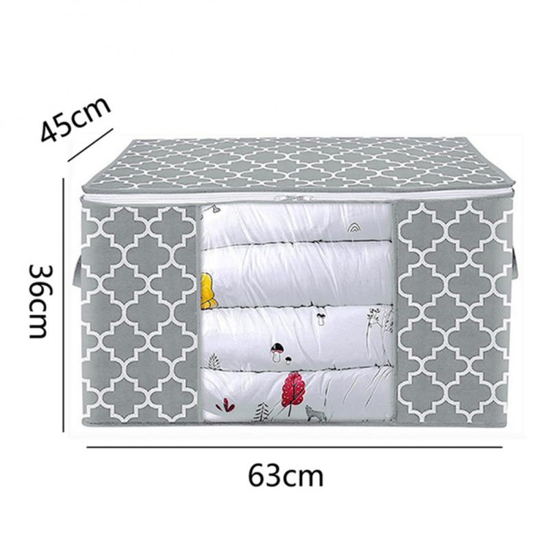 Quilt Opbergtas Opvouwbare Draagbare Kleding Opslag Koffer Non-woven Thuis Opbergdoos Quilt Tas Stofdicht Afwerking tas: 03