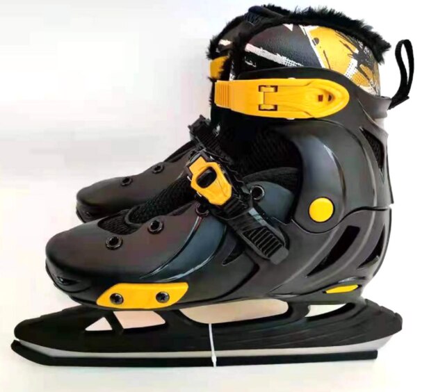 Patins de hockey sur glace réglables pour l&#39;extérieur, une pièce, pour adultes et enfants: 3 / 38-41