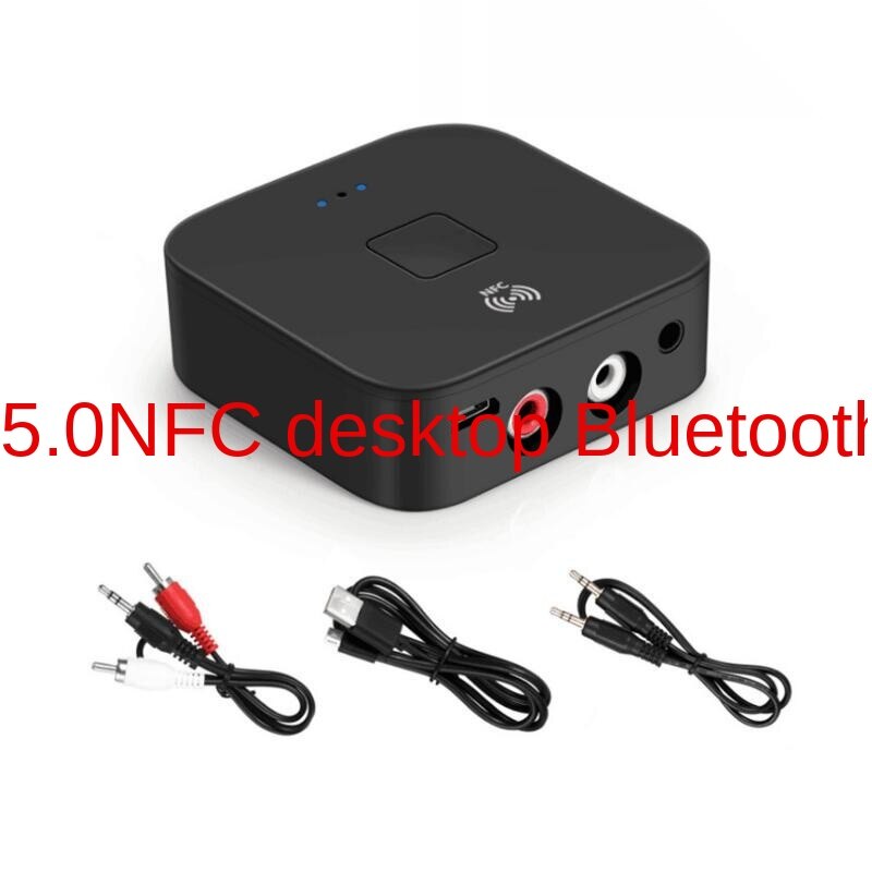 Bluetooth 5.0 Rca Audio Ontvanger Aptx 3.5Mm Aux Jack Muziek Draadloze Bluetooth Adapter Met Nfc Voor Auto Tv Computer luidsprekers