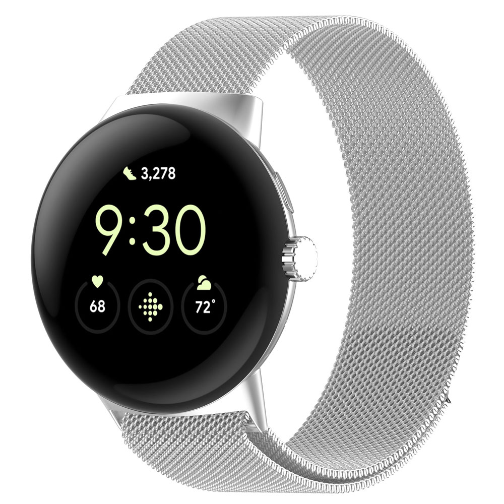 Milanesisk løkkeklokkerem til google pixel watch 3 41mm 45mm watch 3 magnetisk rem armbånd armbånd rustfritt stål metallrem