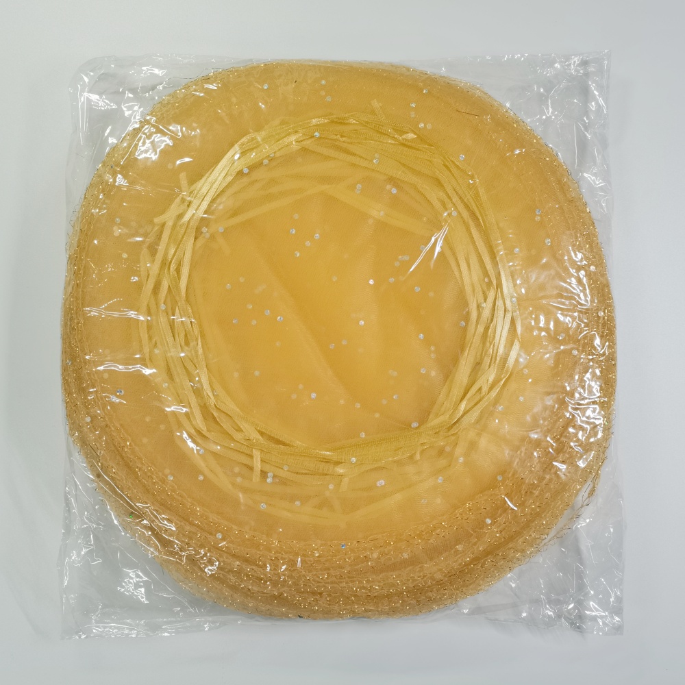 100pcs Jewelry Bag Diameter 26cm 35 40cm Wedding Christmas Party Organza bags Jewelry Packaging Display & Jewelry Pouches: M / Gold