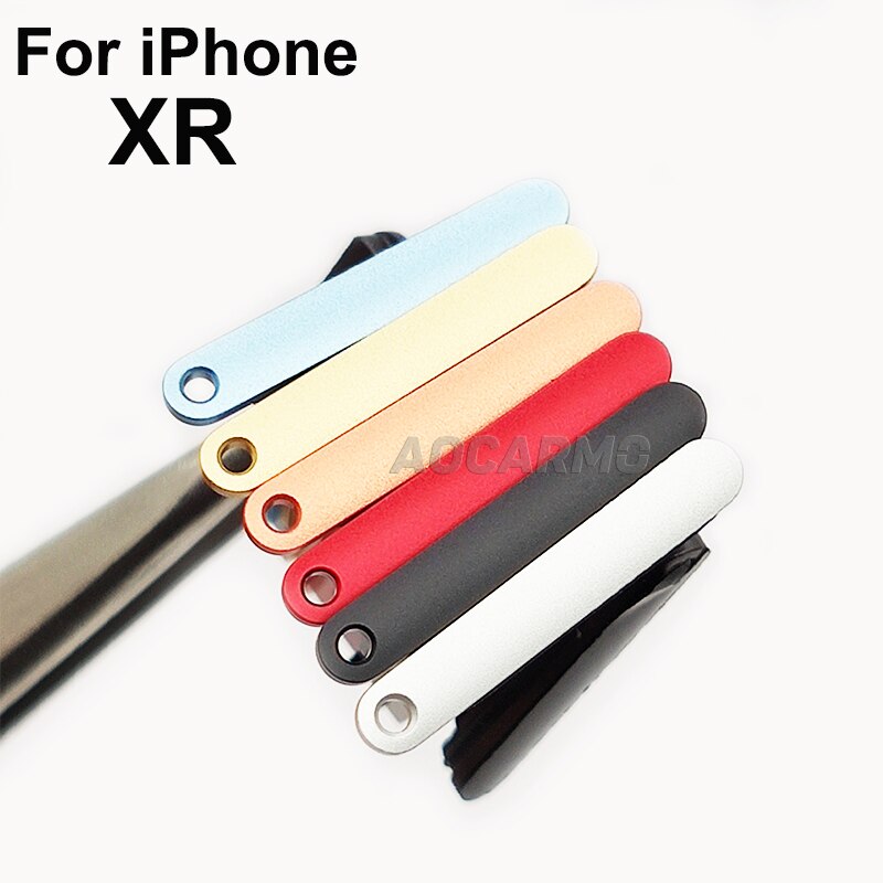 Aocarmo 1Set Voor Iphone Xr Dual Sim Card Reader Flex Kabel + Sim-kaart Lade Houder Slot Adapter Vervanging deel