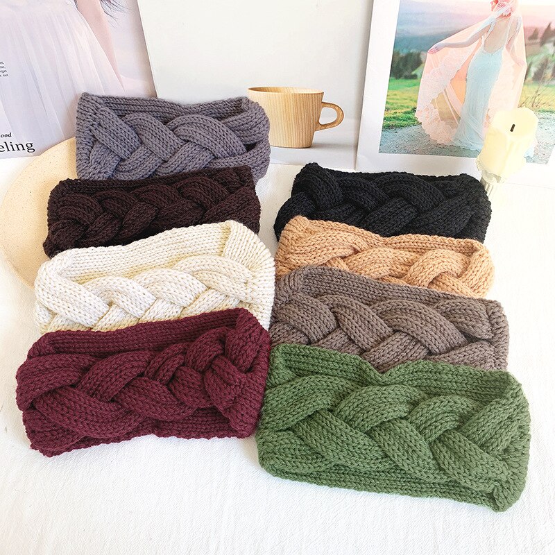 Vinter ørevarmer pandebånd kvinder elastisk uld strikket pandebånd head wrap hårbånd piger hårbånd tilbehør