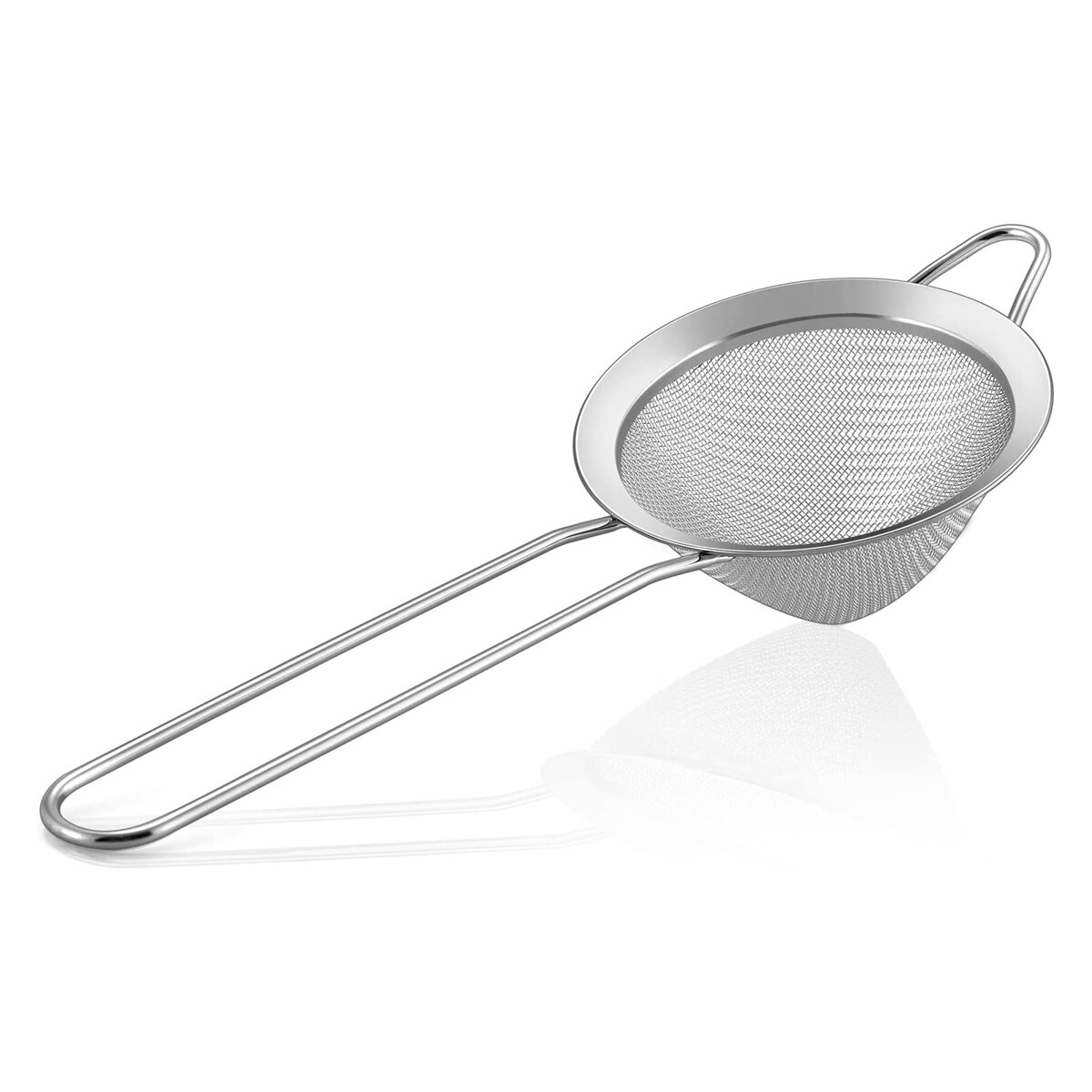 304 Stainless Steel Conical Cocktail Strainer for Beer Juice Coffee Oil Strainers Bar Tools Cocktail Fine Mesh Spoon Strainer: Silver