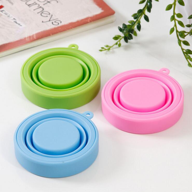 Pieghevole Tazze 170ML Food Grade Silicone di Viaggio Tazza di Acqua A Scomparsa Portatile All'aperto Tazze di Caffè Tazza di Acqua All'aperto