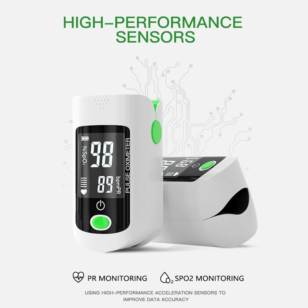 Digital Finger-Clip Pulse Oximeter Blood Oxygen A Finger Portable Meter Health Oximeter Finger Pulse Oximeter