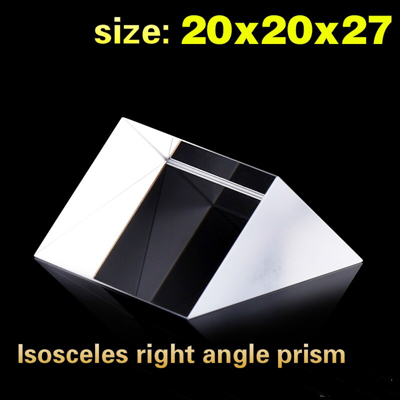 Isosceles Right Angle Tri Prism Optical Glass High Precision K9 Material Factory Direct Sales