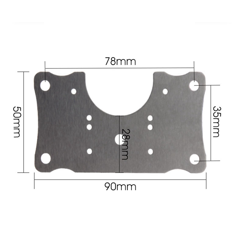 Praktische 4 Stuks Scharnier Reparatie Plaat Kastdeur Scharnier Reparatie Plaat Rvs Beugel Met Schroeven Voor Meubels