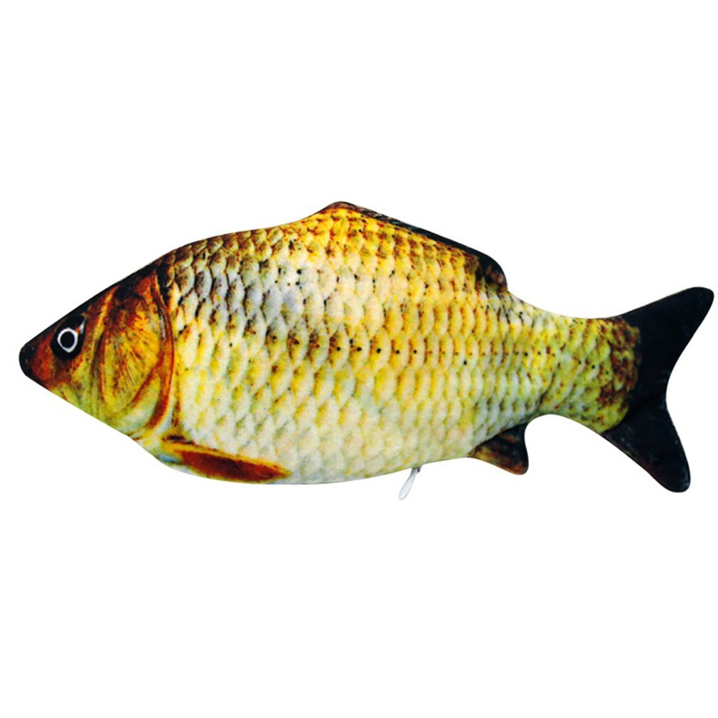 Elektrische Dansen Vis Speelgoed Pluche Interactieve Elektronische Bite Resistant Chew Molaire Moving Dancing Vis Speelgoed Kitten Slijpen Klauw: grass carp