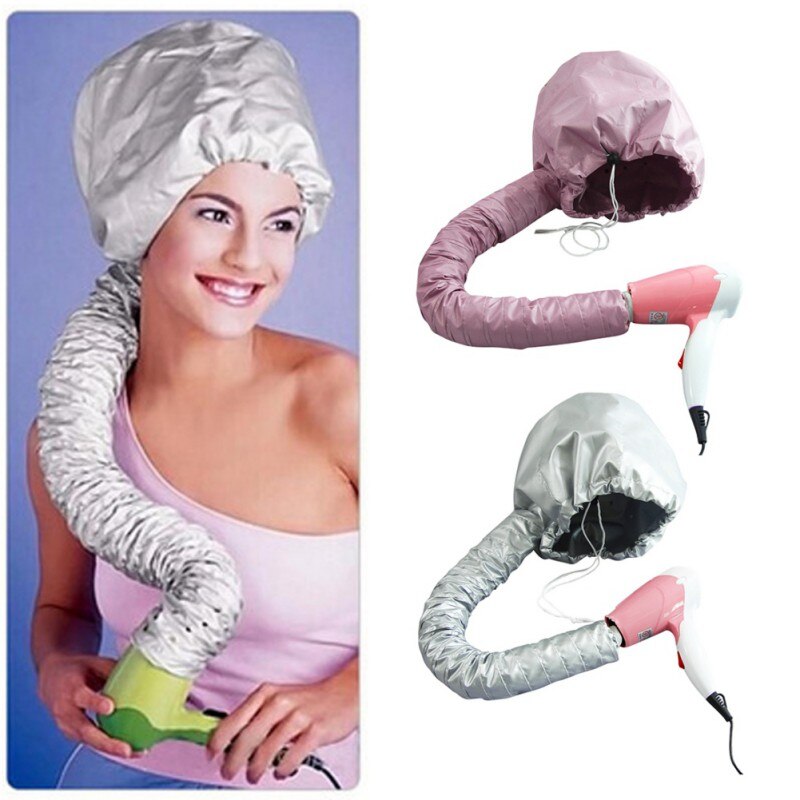 Secador de pelo de peluquería suave y duradero para mujer, gorros sombreros suaves para el cuidado del cabello, gorro de peluquería, sombrero para vapor 1
