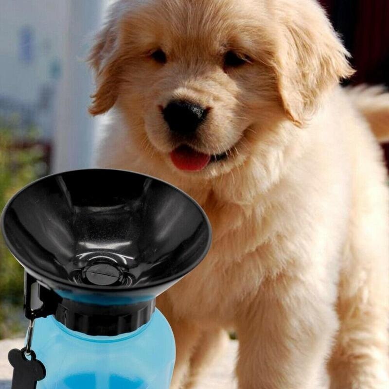 MICATALE 500ml perro agua tazón taza mascota cachorro gato deporte portátil de viaje al aire libre perros tazón taza de agua para beber agua tazón taza dispensador