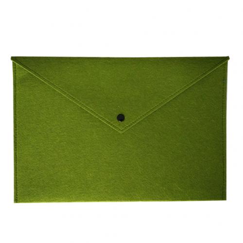 Vilt Envelop A4 Bestand Zak Document Tas Houder Organizer School Office Supply Multicolor Document Zak: green
