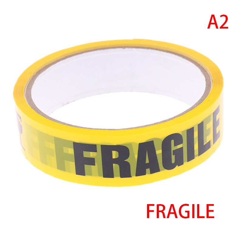 1Roll Waarschuwing Tape Gevaar Voorzichtigheid Kwetsbaar Barrière Herinneren Werk Veiligheid Plakband Diy Sticker: A2