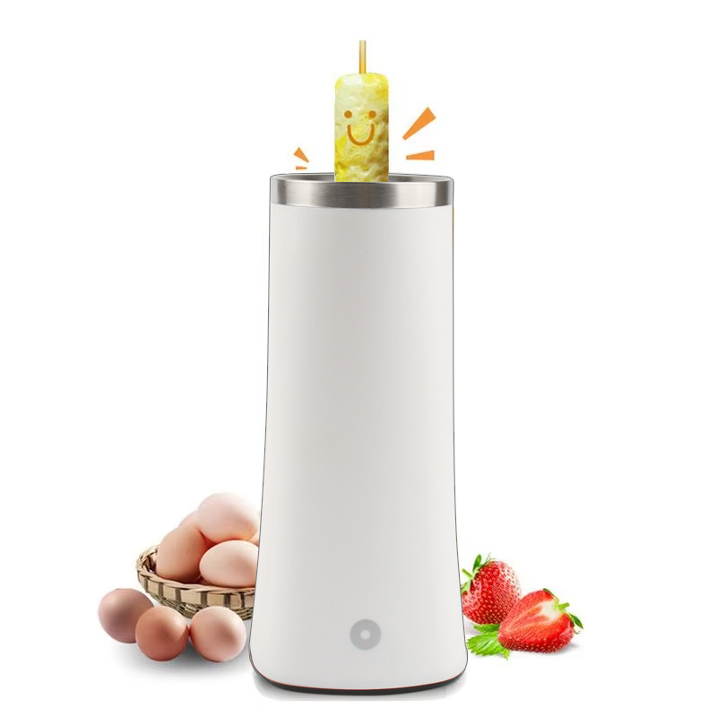 110V 220V Mini Egg Roll maker dog Grill Non-stick Coating Automatic Rising Omelette Sausage Baker Breakfast making Machine: L / WHITE