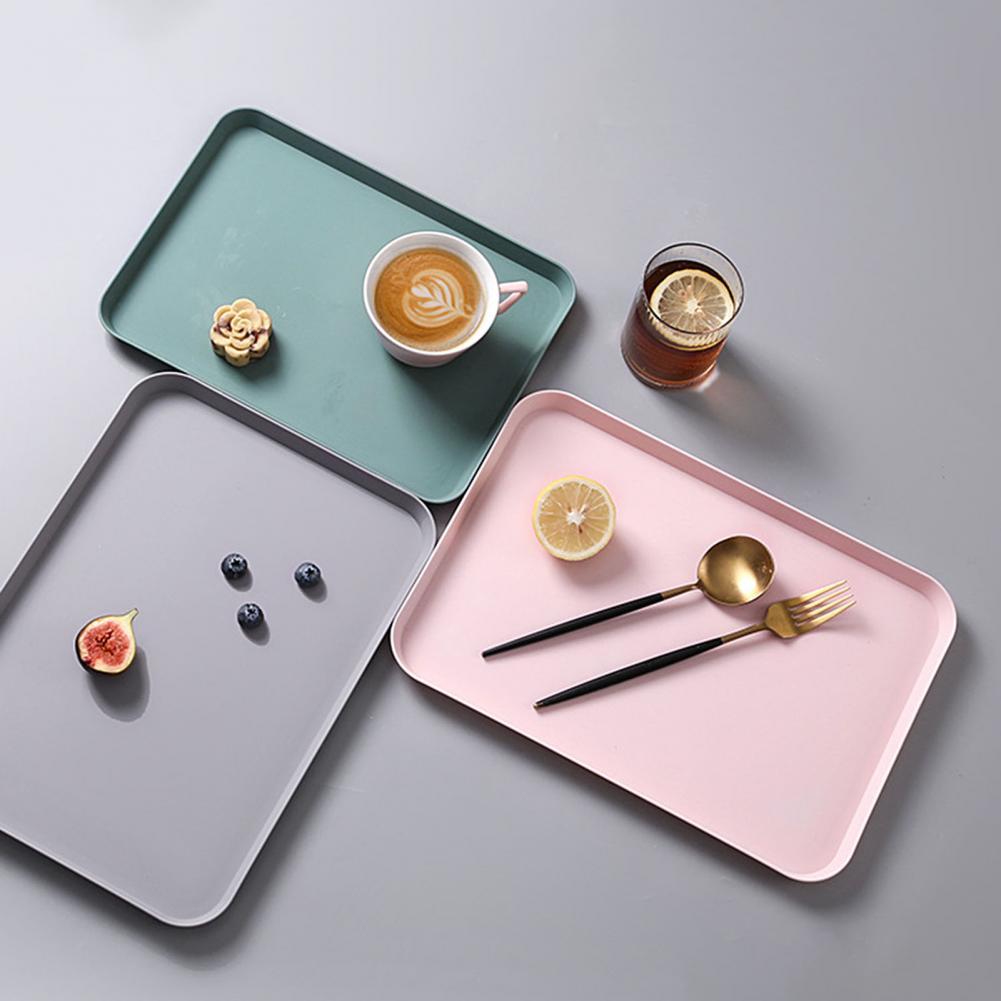 Multi Nordic Multi-function Rectangular Plastic Tray Storage Tray Kitchen Supplies Home Kitchen Fruit Dessert Tray