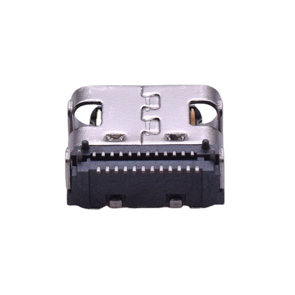 Enchufe hembra tipo C SMT para teléfono móvil, conector PCB de puerto de datos de carga, 10 piezas, 24 Pines, USB 3,1